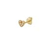 Pendiente Mini Love Plata Dorada