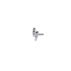 Pendiente Mini Torm Lila Plata