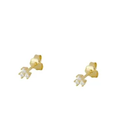 Pendiente Mini Vela Plata Dorada