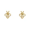 Pendientes Abeja Oro 18K