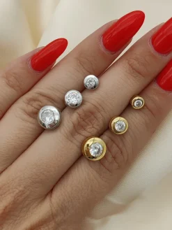Pendientes Alice Chatón Oro Blanco 18K