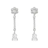Pendientes Amaranta Oro Blanco 18K