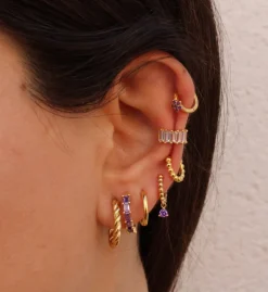 Pendientes Ayla Plata Dorada