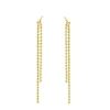 Pendientes Ball Chain Plata Dorada