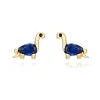 Pendientes Brachiosaurus Plata Dorada