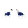 Pendientes Brachiosaurus Plata