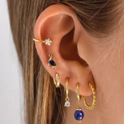 Pendientes Brachiosaurus Plata Dorada
