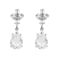 Pendientes Cintia Oro Blanco 18K