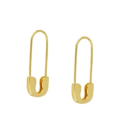 Pendientes Clip Plata Dorada