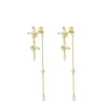Pendientes Colette Circonita Plata Dorada