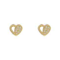 Pendientes Corazón Oro 18K