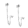Pendientes Daisy Chain Plata