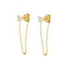 Pendientes Dasa Chain Plata Dorada