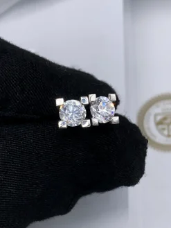 Pendientes Donna Diamante 1CT F-SI GIA Oro Blanco 18K