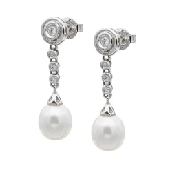 Pendientes Edén Diamantes G-VS Oro Blanco 18K