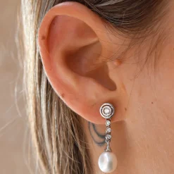 Pendientes Edén Diamantes G-VS Oro Blanco 18K