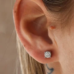 Pendientes Elsa Diamantes 0,30ct Oro Blanco 18K