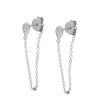 Pendientes Eye Chain Plata