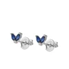 Pendientes Flea Blue Plata
