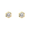 Pendientes Flor Oro 18K