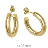 Pendientes Grosse 23mm Plata Dorada