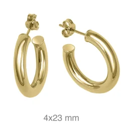 Pendientes Grosse 23mm Plata Dorada