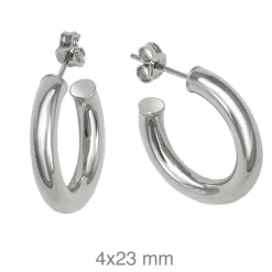 Pendientes Grosse 23mm Plata