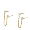 Pendientes Hera Chain Plata Dorada