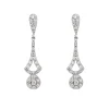 Pendientes Keyla Oro Blanco 18K