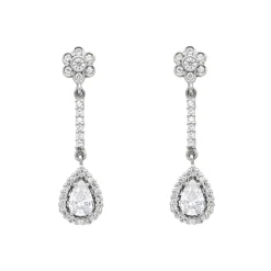 Pendientes Layna Oro Blanco 18K