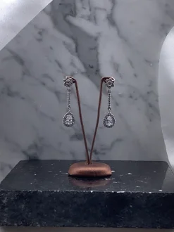 Pendientes Layna Oro Blanco 18K