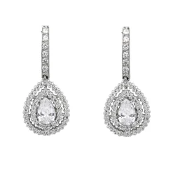 Pendientes Letha Oro Blanco 18K