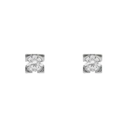 Pendientes Mara Diamantes 0,20ct E-VS IGI Oro Blanco 18K