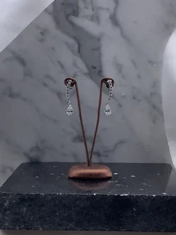 Pendientes Margot Oro Blanco 18K