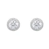 Pendientes Melissa 9mm Oro Blanco 18K