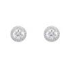 Pendientes Melissa 8mm Oro Blanco 18K