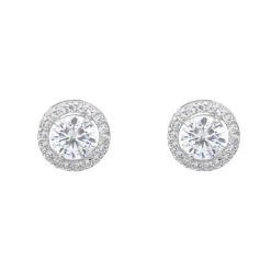 Pendientes Melissa 9mm Oro Blanco 18K