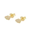 Pendientes Mini Cloud Plata Dorada