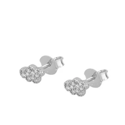 Pendientes Mini Cloud Plata