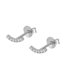 Pendientes Mini Curve Plata