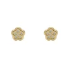 Pendientes Mini Flora Oro 18K