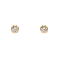 Pendientes Mini Luz Oro 18K
