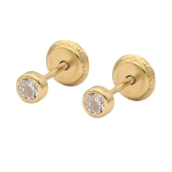 Pendientes Mini Luz Oro 18K