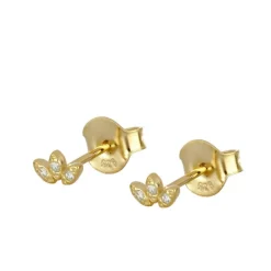 Pendientes Mini Queen Plata Dorada