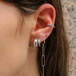 Pendientes Mini Queen Plata