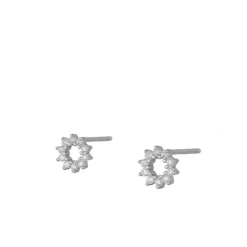 Pendientes Mini Sol Plata
