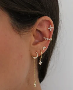 Pendientes Moonlight Plata Dorada