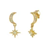 Pendientes Moonshine Plata Dorada