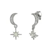 Pendientes Moonshine Plata