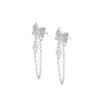 Pendientes Nela Chain Plata